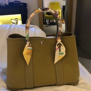 Hermes garden party canvas tote 36